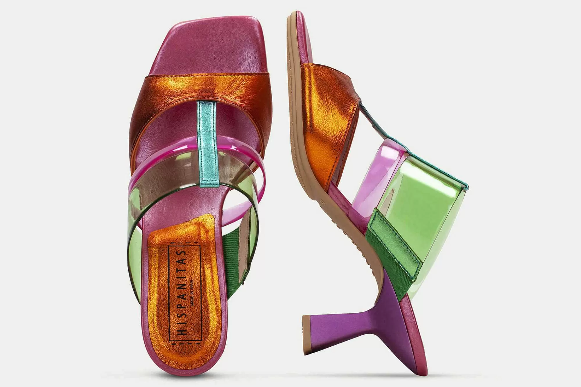 Store Mules De Tacon Danielle Mujer Zuecos Y Mules