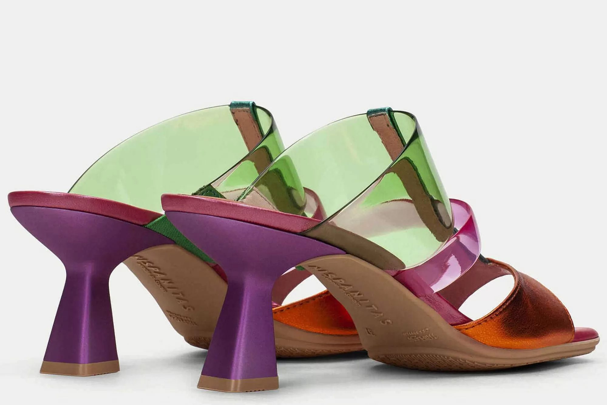 Store Mules De Tacon Danielle Mujer Zuecos Y Mules
