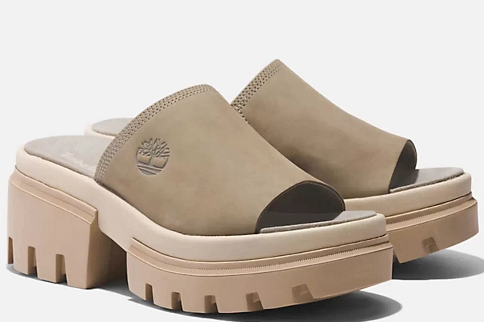 New Mules De Tacon Everleigh Slide Sandal Mujer Zuecos Y Mules