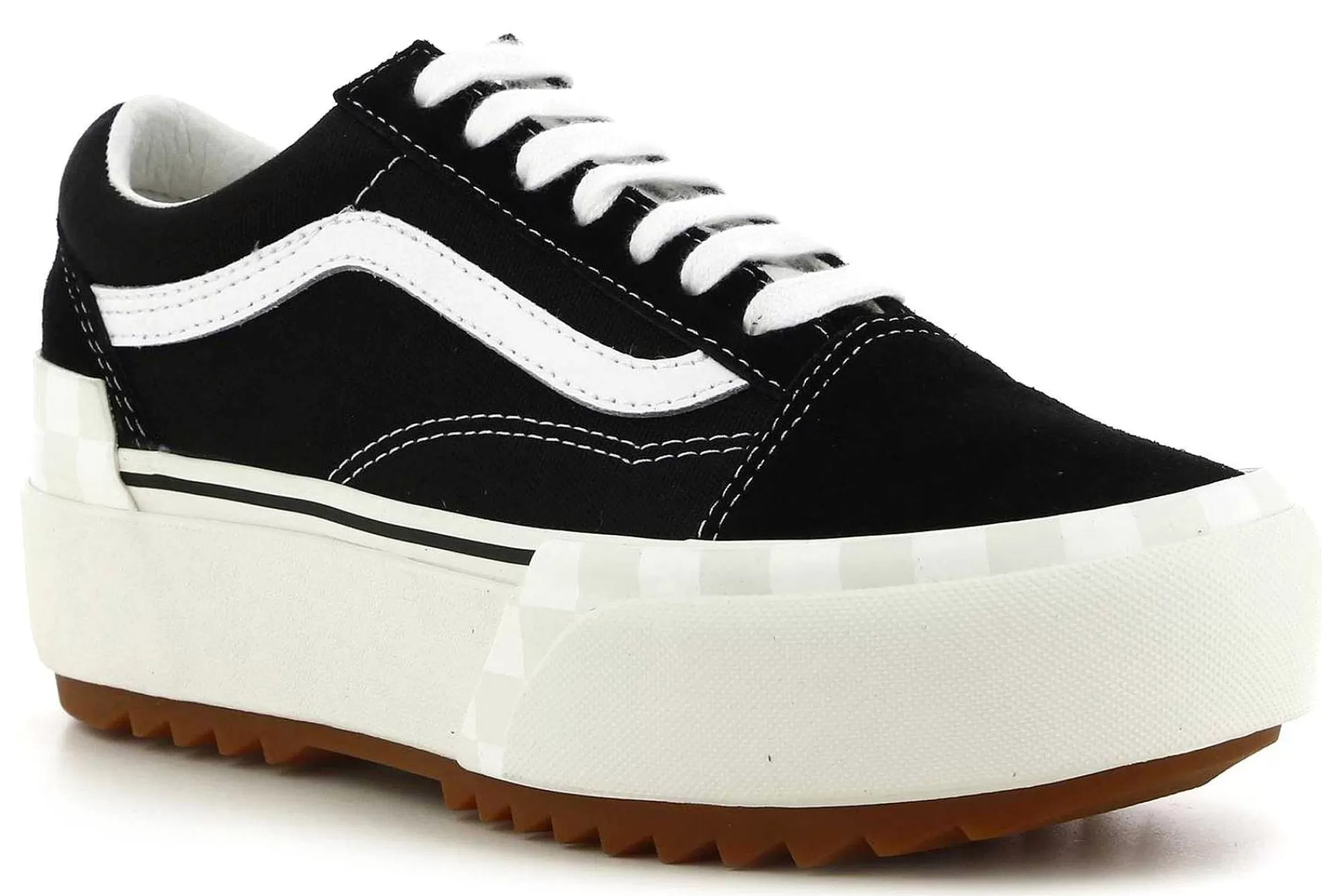 Shop Zapatillas De Plataforma Ua Old Skool Stacked Mujer Zapatillas