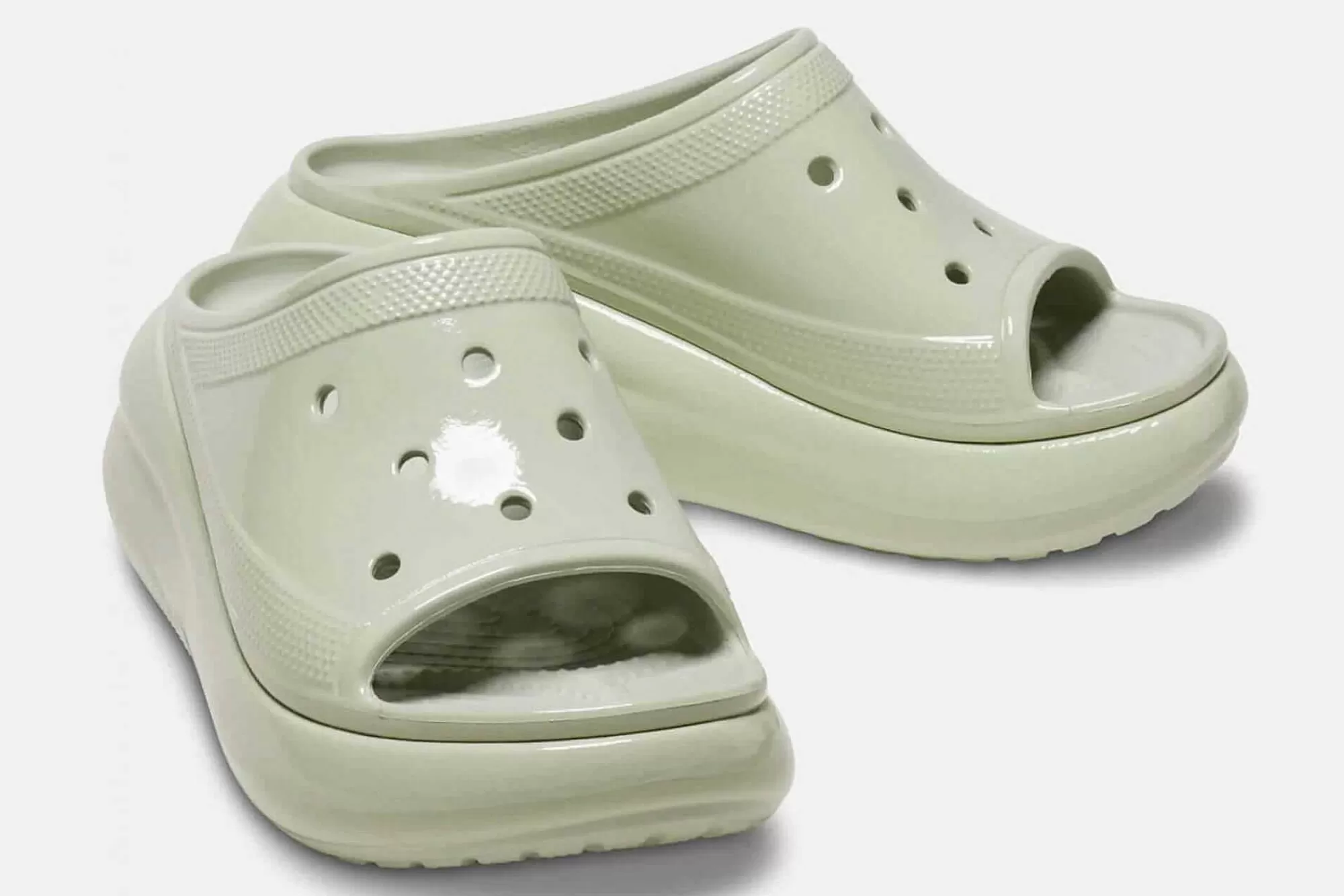 Best Sale Zuecos De Cuna Crush High Shine Slide U Mujer Zuecos Y Mules